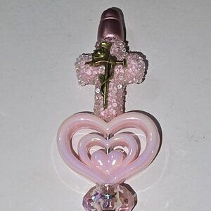 Pink Cross Beaded Ballpoint Ink Pen
